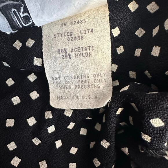 Robert Too VTG Blazer Jacket WMNS 20W Plus Size Diamond Print Black/White Office - Picture 5 of 7